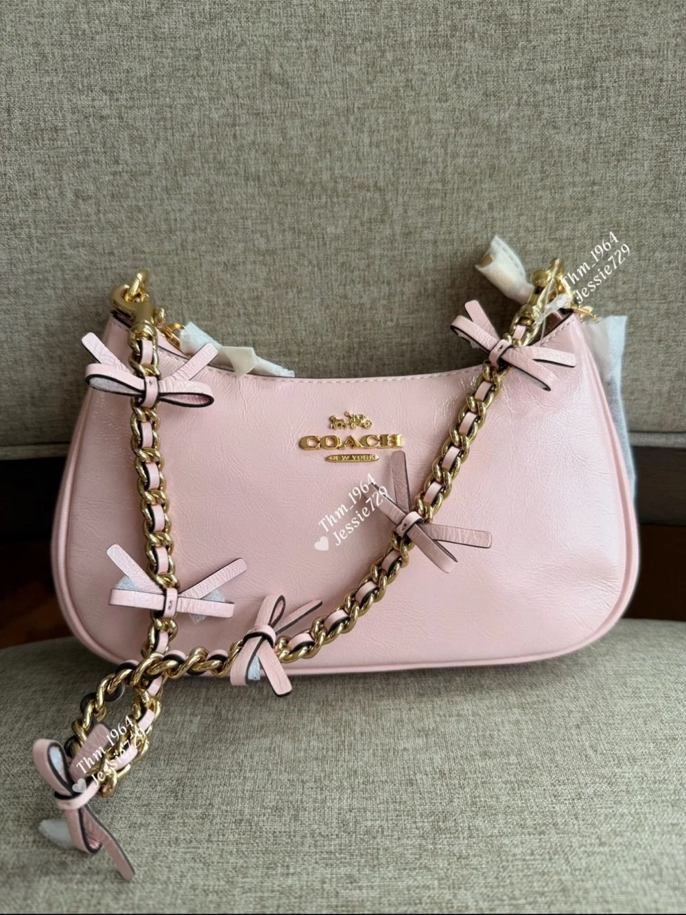NWT！2PCS Teri Mini Crossbody Bag With Bows（cdw68）And Card Case FAST SHIPPING